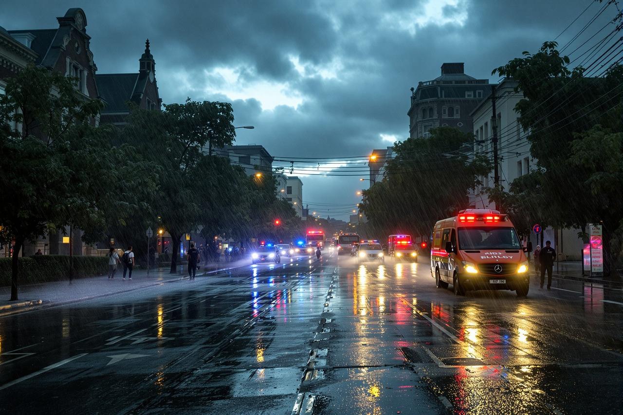 南方某城市遭遇特大暴雨，全市进入防汛应急状态